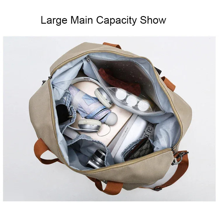 Travel Gym Bag Short-distance Luggage Portable Fitness Bags Shoulder Crossbody Chest Bag Handbags Duffle Carry On Weekender Bag - Zen Fit Plus