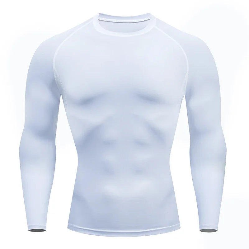 Men's T Shirt Outdoor Training Fitness Gym Jogging Running Sweatshirt Bat/-Man Compression Shirts Tight Elastic Breathable Zen fit plus