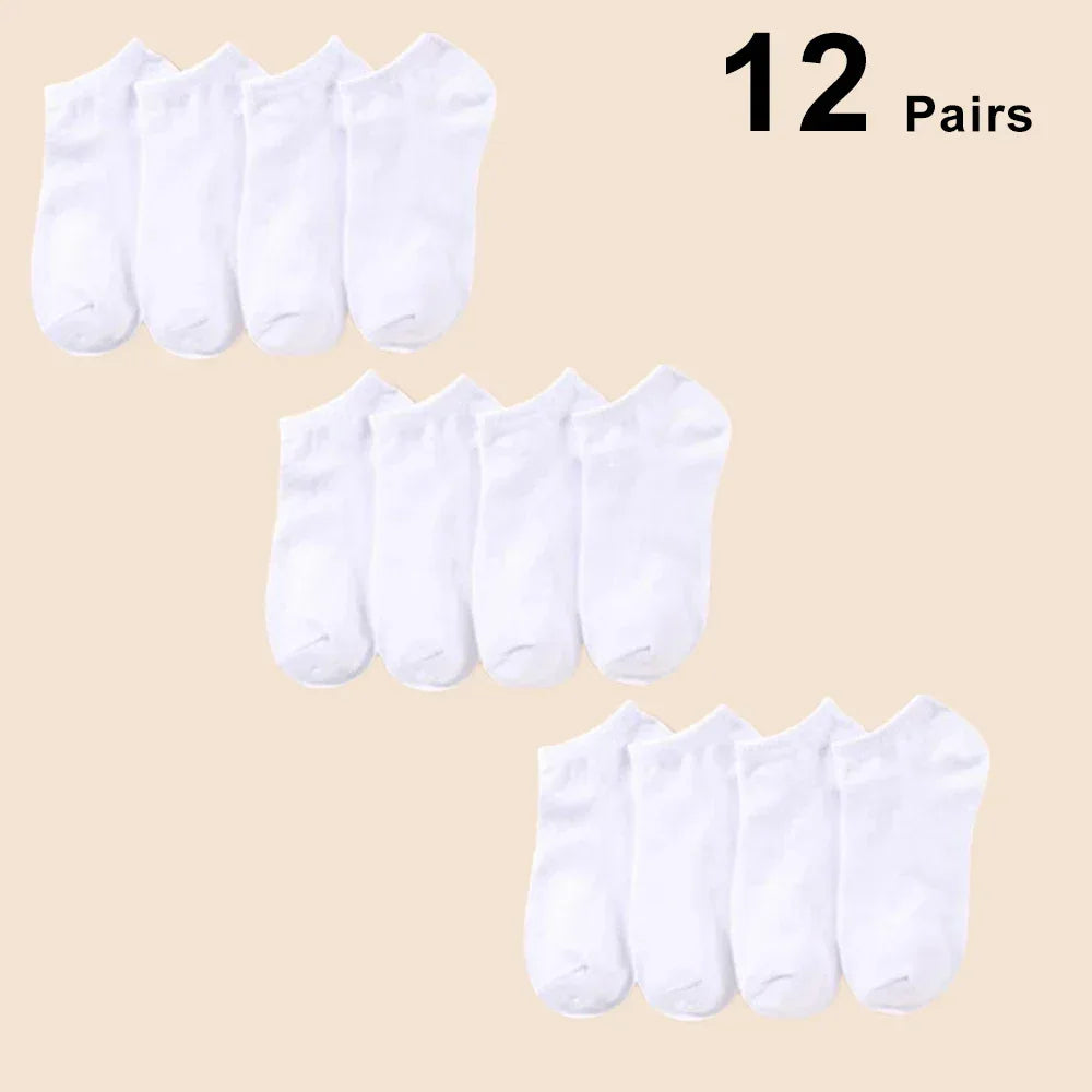 10/12/20/40 Pairs Men Boat Socks Business Sport Sweat Absorption Mature Summer Autumn Solid Color Soft Non Pilling Ankle Socks - Zen Fit Plus
