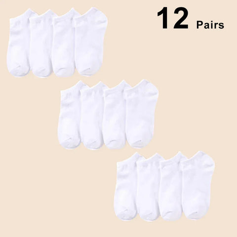10/12/20/40 Pairs Men Boat Socks Business Sport Sweat Absorption Mature Summer Autumn Solid Color Soft Non Pilling Ankle Socks - Zen Fit Plus