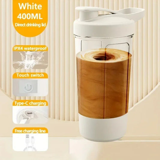 Xiaomi Self-Stirring Shaker Cup USB Charging Shaker Cup for Protein Shake Meal Replacement Shake Portable Sport Mixing Cup 450ml Zen fit plus
