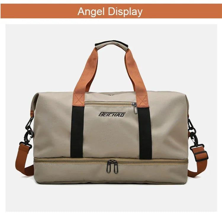 Travel Gym Bag Short-distance Luggage Portable Fitness Bags Shoulder Crossbody Chest Bag Handbags Duffle Carry On Weekender Bag - Zen Fit Plus