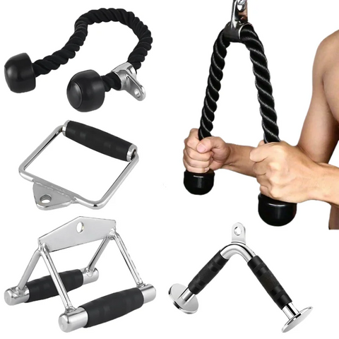 Gantry Frame Equipment Biceps Training Double Head Pull Rope Gym Accessories Triceps Lower Press Handle Tricep Laterals Muscle Zen fit plus