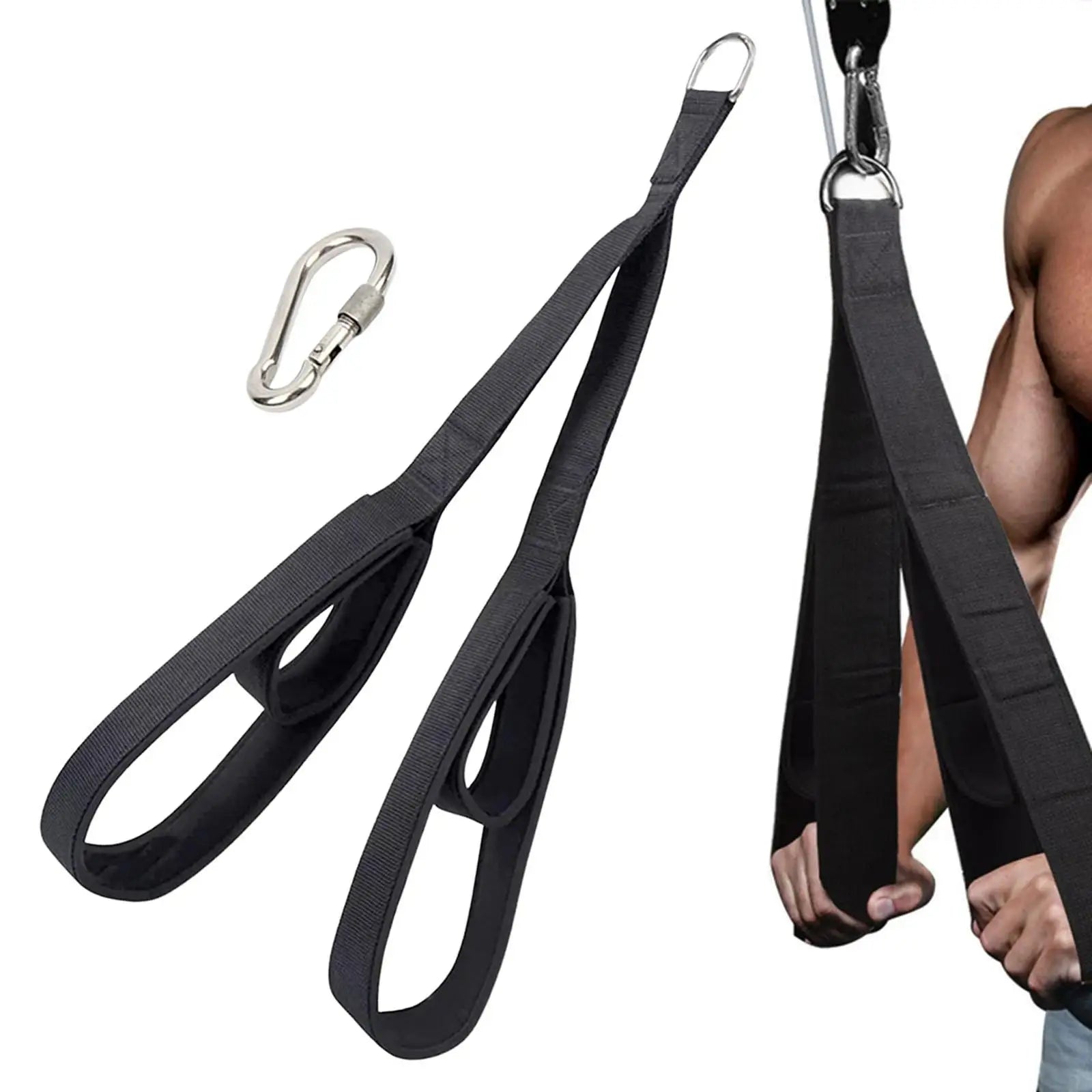 Pulldown Rope Gym Accessories Tricep Rope Cable Attachment Triceps Rope Pull Down Handle Zen fit plus
