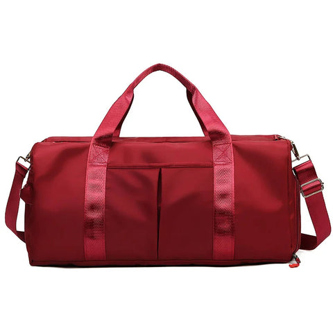 Gym Bag Men Women Training Fitness Swim Travel Luggage Handbag Yoga Shoulder Pack Shoes Storage Waterproof Dry Wet Separation Zen fit plus