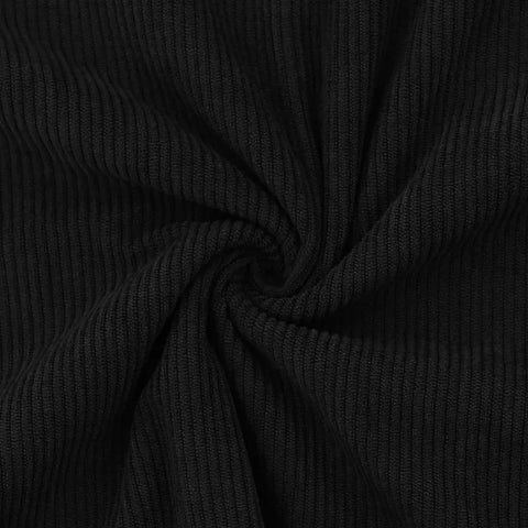 2024 hot-selling spring and autumn European size men's round neck casual stand-up collar corduroy long-sleeved sweater men - Zen Fit Plus