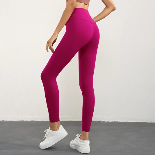 Solid Color Back Waist Pocket High Waist Yoga Legging Women Sport Cropped Pants Butter Athletic Gym Comprehensive Training Jog Zen fit plus