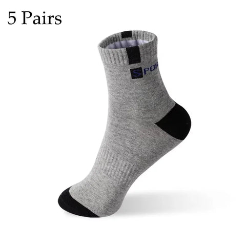 5 /10Pairs Men Bamboo Fiber Autumn Winter Men Socks Breathable Cotton Sports Sock Breathable Deodorant Business Socks Size 37-43 Zen fit plus
