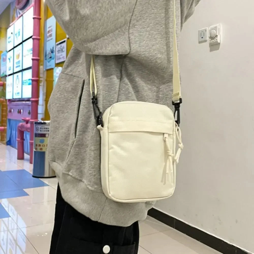 Black White Khaki Crossbody Bags High Quality Oxford Cloth Minimalists Tote Bag Long Shoulder Strap Travel Storage Men Women Zen fit plus