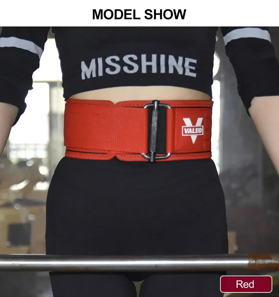 GOBYGO 1Pcs Fitness Weightlifting Belt Squat Pull-Up Gym Strength Lifting Adjustable Lumbar Support Metal Buckle Cross Training - Zen Fit Plus