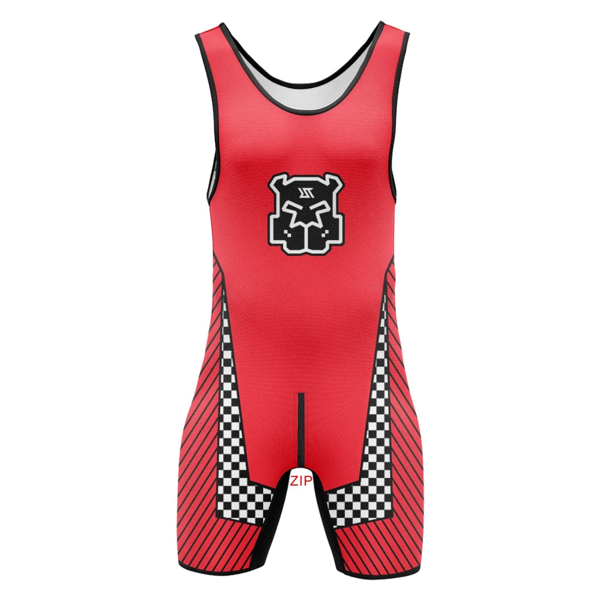 Mens Wrestling Singlets Front And Back Zipper Dog SexyMan Bodysuits RT One-Piece Undershirts Powerlifting Sleeveless Sleepwear Zen fit plus