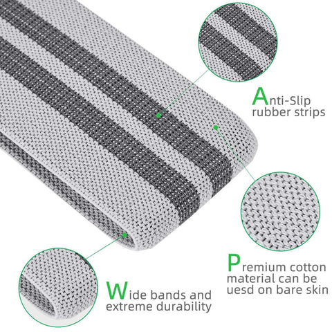 WOSWEIR 1/2/3PCS Elastic Rubber Bands Set for Women Men Fitness Gym Home Resistance Booties Band Hip Circle Expander Workout Zen fit plus