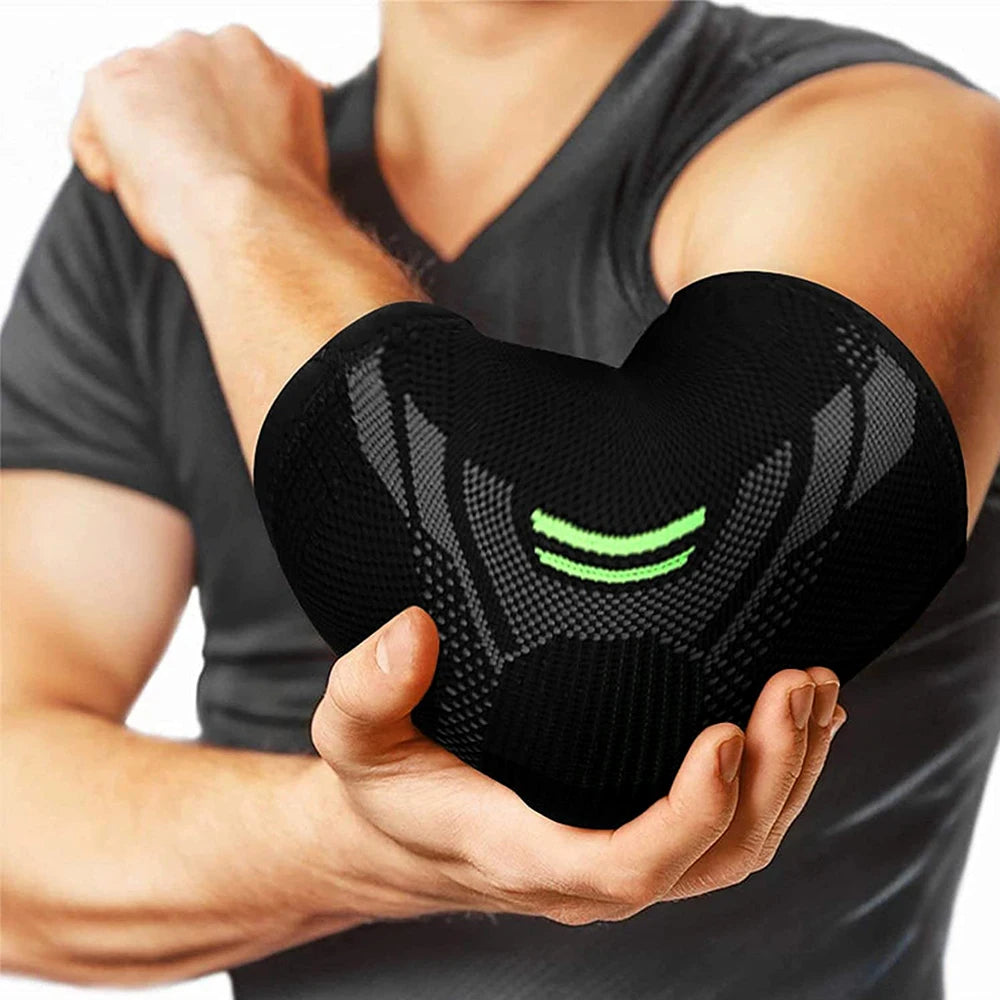 Elbow Support Elastic Gym Sport Elbow Protective Pad Absorb Sweat Sport Basketball Volleyball Tennis Arm Sleeve Elbow Brace Zen fit plus