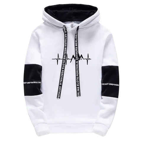 Mens Tracksuit Daily Casual Versatile Print Street Clothing Harajuku Hooded Sweatshirt Sweatpants Jogging High Quality Outfits Zen fit plus