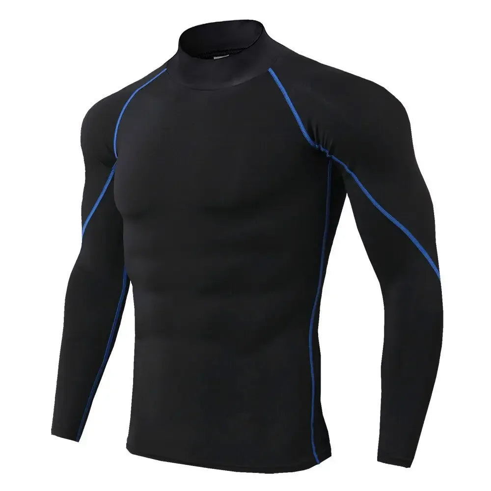 Men Sport T-shirt Quick Dry Bodybuilding Running Shirt Long Sleeve Compression Top Gym T Shirt Men Fitness Tight Rashgard - Zen Fit Plus