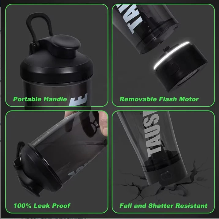 Electric Protein Shaker Bottle, USB Rechargeable Blender Bottles, BPA Free, Tritan Portable Blender Cup, 650ml Zen fit plus