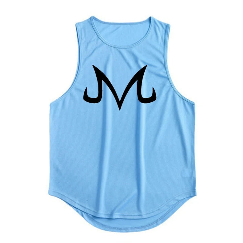 Summer Fitness Sports Tank Top Men's Breathable Loose Fit Training Sleeveless T-shirt Quick Drying vest Anime ZT Clothing Zen fit plus