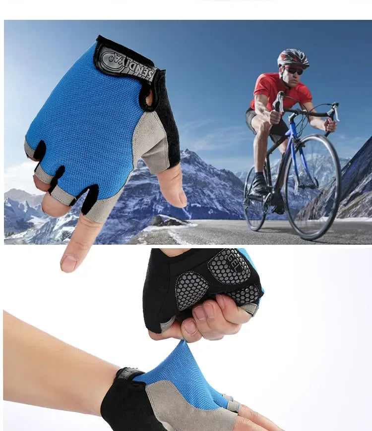 Weightlifti Gym Gloves Fitness Training Fingerless Women Men Bodybuilding Exercise Sports Gloves Cycling Anti Slip Breathable - Zen Fit Plus