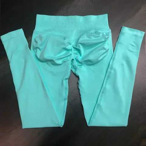 Impact Leggings Women Seamless Yoga Legging Scrunch Bum Gym Legging Workout Yoga Pants Low Waistband Sports Tights - Zen Fit Plus