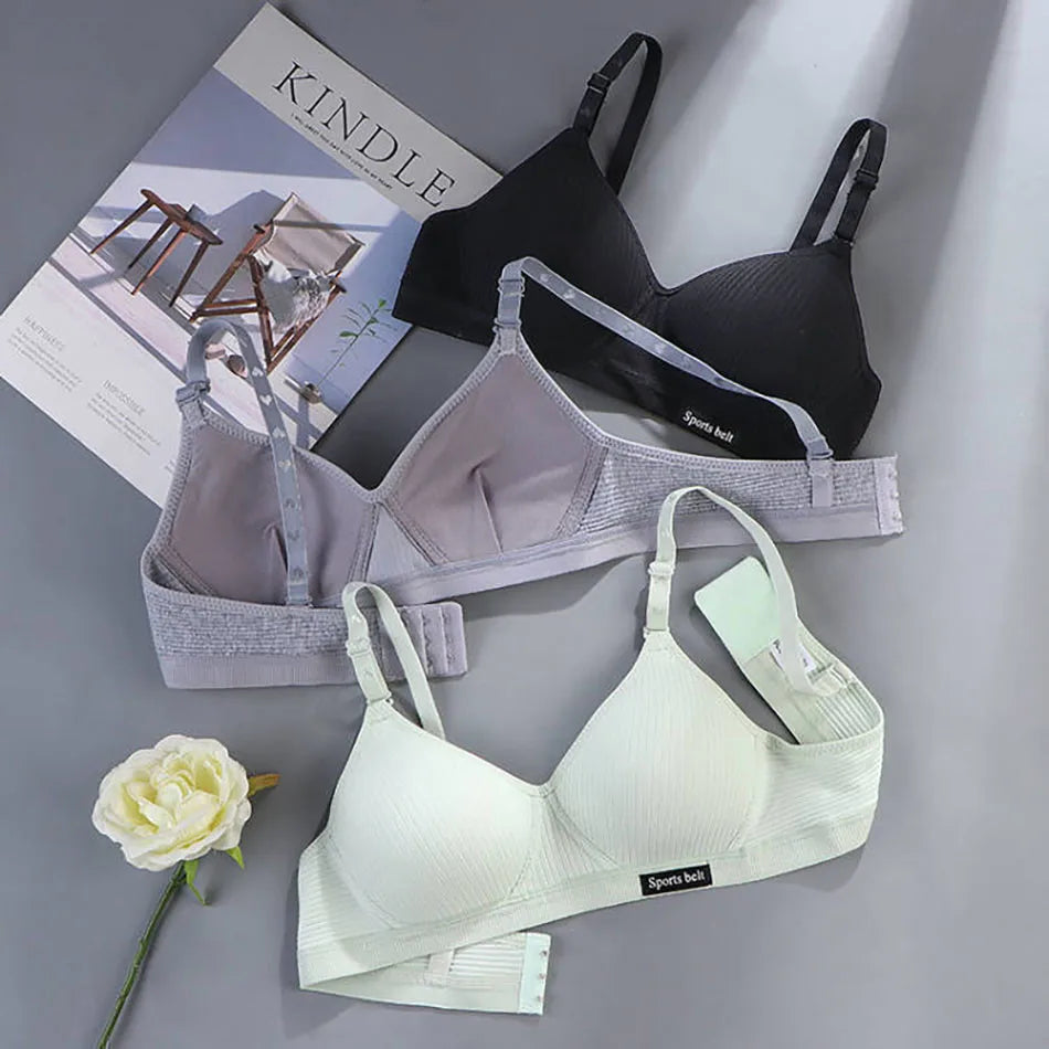 Sport Underwear for Teens Seamless Girl No Underwire Training Bra Soft Skin-Friendly School Girl Small Size Bra Clothing Zen fit plus