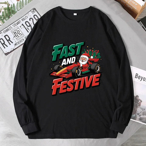 Men's Christmas Sweatshirts Plus Size 1XL-7XL Xmas Funny Hoodie Tops Adult Autumn Pullover Shirts Male Clothing 110-190KG - Zen Fit Plus