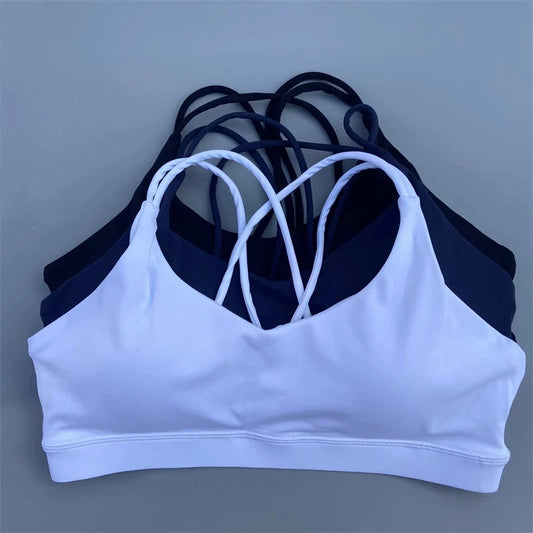 Solid Color soft high strength Women Fitness Bra Tight Sport Top Comprehensive Training Gym Yoga Underwear  Tight With Chest Pad Zen fit plus