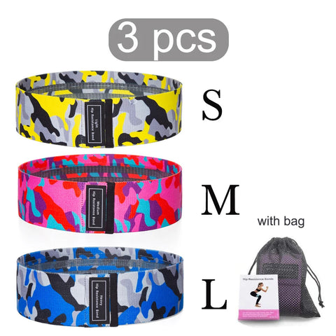 WOSWEIR 1/2/3PCS Elastic Rubber Bands Set for Women Men Fitness Gym Home Resistance Booties Band Hip Circle Expander Workout Zen fit plus