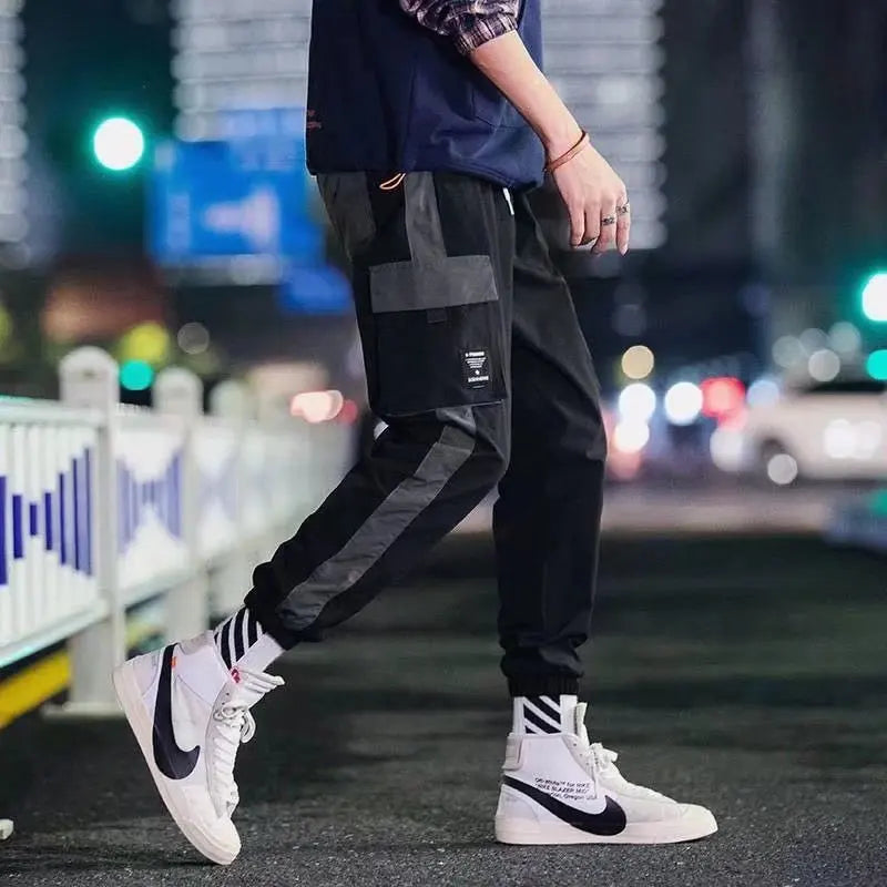 Classic Design Multi Flap Pockets Cargo Pants,Men's Loose Fit Drawstring Harem Cargo Jogger Pants oversized pants men and women Zen fit plus