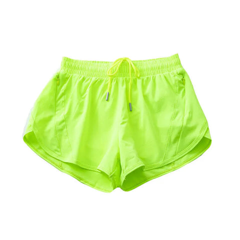 (S-2XL)2 in 1 Women Zipper Pocket Quick Dry Running Shorts 2 Layer Gym Yoga Fitness Badminton Tennis Training Sport Short Pants Zen fit plus