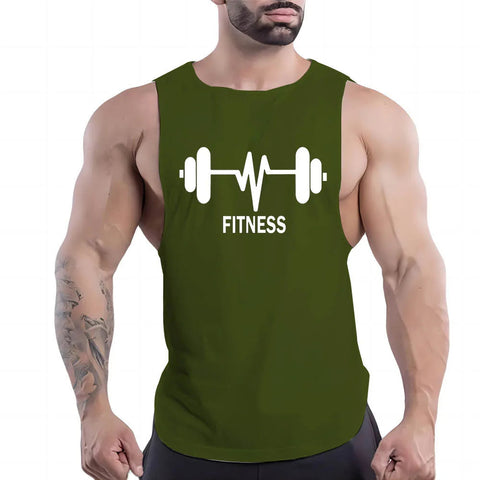 Four Seasons Vest Sport Sleeveless Shirt Quick Dry Breathable Tank Top Men Clothing Fashion Leisure Gym Outdoor Basketball Print Zen fit plus