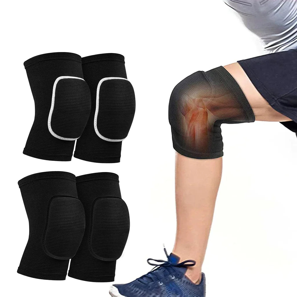 Protective Sports Knee Pads for Men Women, Kids Knees, Knee Braces, Dance, Yoga, Volleyball, Football, Cycling, Tennis, 1Pair Zen fit plus