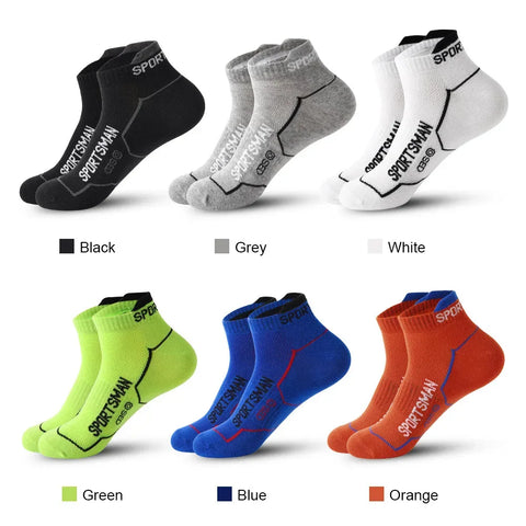 6 Pairs Socks Men's Short Socks Sweat Absorbent and Odorous Basketball Socks Running Sports Socks Breathable Mesh Men's Socks - Zen Fit Plus