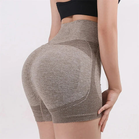 Women Yoga Shorts High Waist Workout Shorts Fitness Yoga Lift Butt Fitness Ladies Yoga Gym Running Short Pants Sportswear - Zen Fit Plus