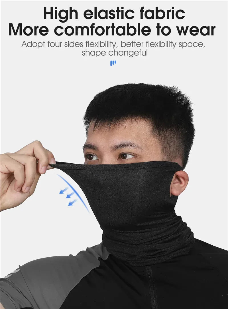 WEST BIKING Breathable Summer Cycling Headwear Ice Silk Anti UV Face Cover Outdoor Sport Running Scarf Dustproof Men Women Mask - Zen Fit Plus