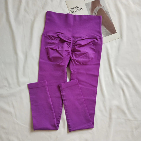 Seamless Sport Yoga High Waist Pants Leggings Sport See Through Yoga Gym Running Quick Dry Pants Scrunch Butt Pants Zen fit plus