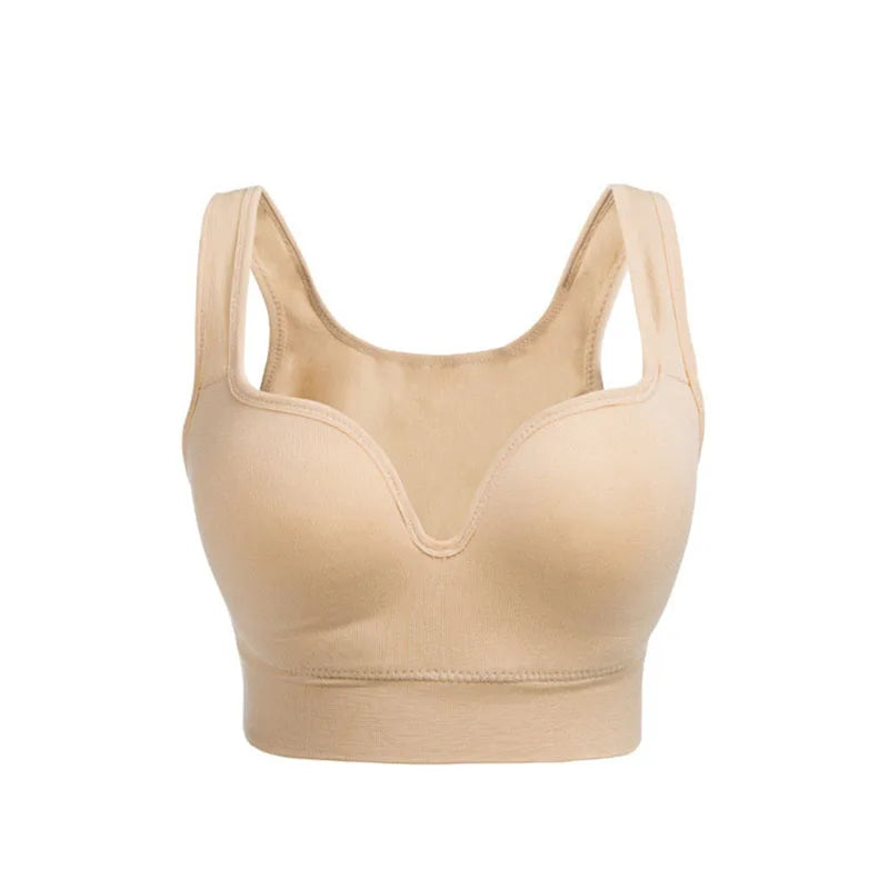 Women Wireless Sports Bra Fitness Running Vest Gym Workout Underwear Padded Tops Bralette Breathable Brassiere Push Up Bras Zen fit plus