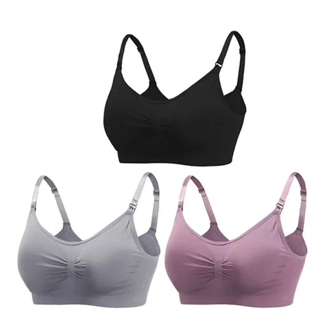3PC/lot Maternity Nursing Bras Cotton Breastfeeding Pregnant Women Pregnancy Underwear Breast Feeding Bra Clothing Lactancia Zen Fit Plus