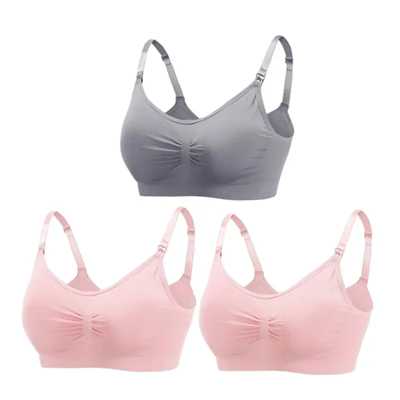 3PC/lot Maternity Nursing Bras Cotton Breastfeeding Pregnant Women Pregnancy Underwear Breast Feeding Bra Clothing Lactancia Zen Fit Plus