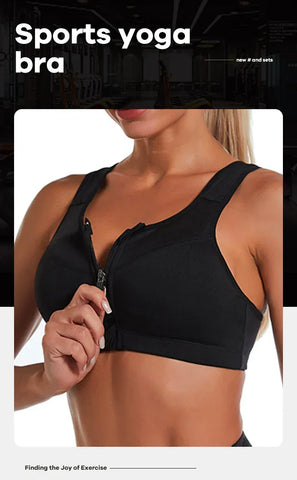 Yoga Fitness Bra Shock-absorbing Sports Bra Breathable and Quick Drying Training Running WOMEN'S Underwear - Zen Fit Plus