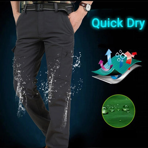 Men's Summer Tactical Cargo Pants Lightweight Casual Waterproof Trousers Casual Pants Wear-resisting Multi-pocket Outdoor Hiking Zen fit plus