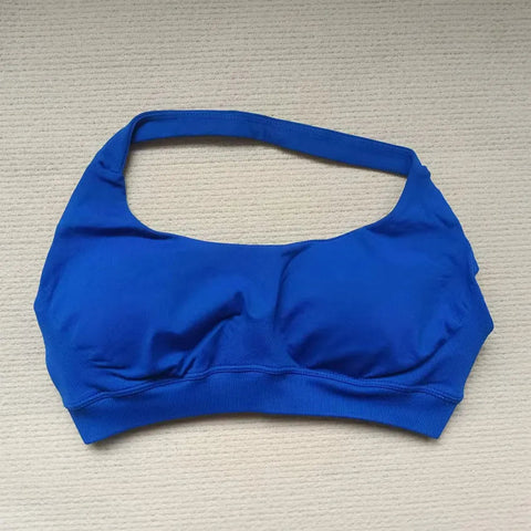 HBC Women's Sports Bra High Elastic Halter Top Push-up Fitness Workout Underwear Seamless Gym Tops Yoga Bra Zen Fit Plus