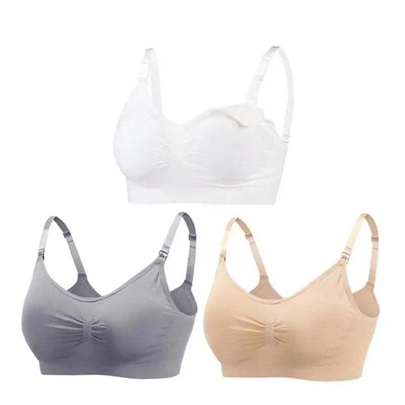 3PC/lot Maternity Nursing Bras Cotton Breastfeeding Pregnant Women Pregnancy Underwear Breast Feeding Bra Clothing Lactancia Zen Fit Plus