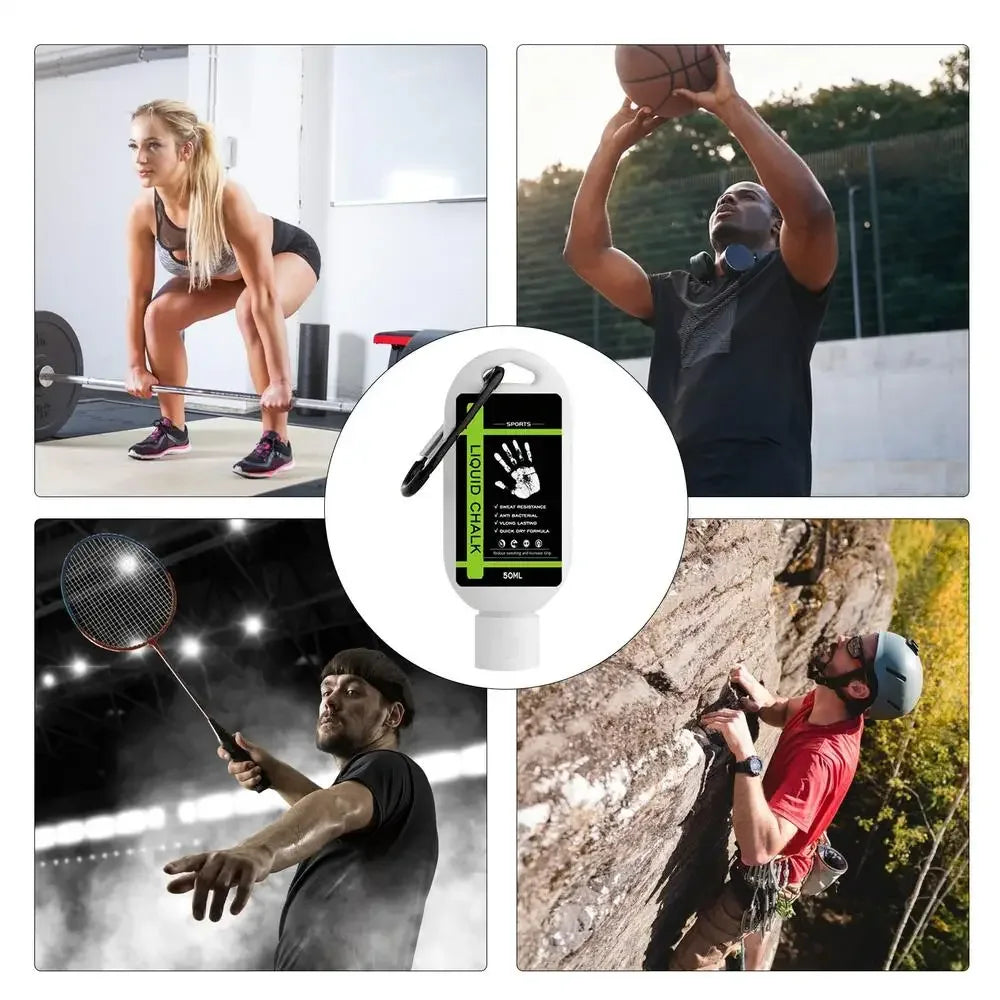 30/50/100ml Sports Liquid Chalk Magnesium Powder Fitness Weight Lifting Non-slip Cream Grip Weight Lifting Climbing Gym Sports - Zen Fit Plus