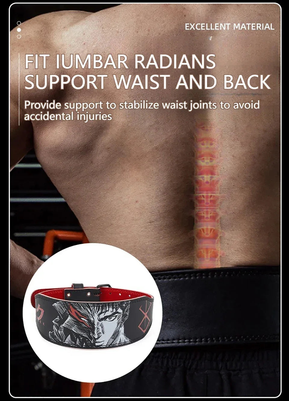 LOOGDEEL Waist Support Belt Lower Back Breathable Fitness Weightlifting Dumbbell Lumbar Waistband Support Sports Belt Women Men - Zen Fit Plus