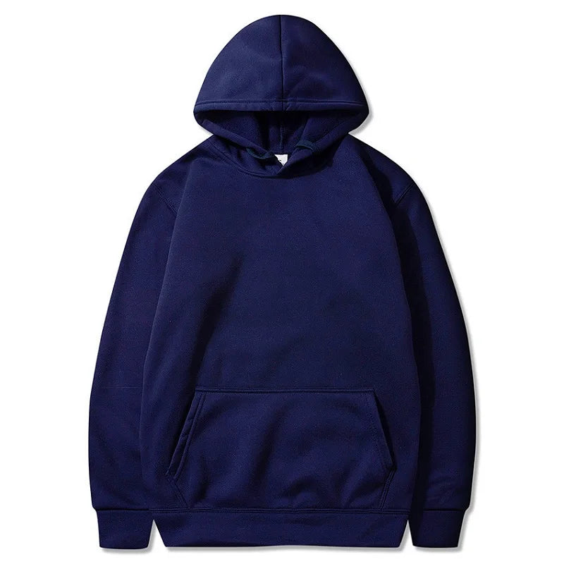 Men's and Women's Solid Color Pocket Hoodies Sports Fitness Sweatshirts Fashionable Casual Pullovers Multi Color Zen fit plus