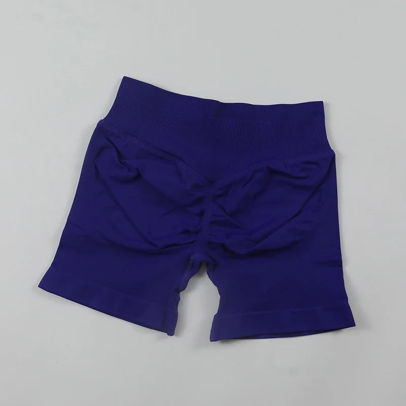 Impact Shorts Low Ribbed Waist Band Yoga Shorts Seamless Scrunch Bum Workout Gym Shorts Booty Hight Stretch Running Shorts Zen fit plus