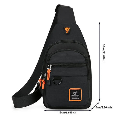 Chest Bags Men's One Shoulder Crossbody Bag Large Capacity Outdoor Sports Leisure Fashion Small Shoulder Bag Backpack Men's Zen fit plus