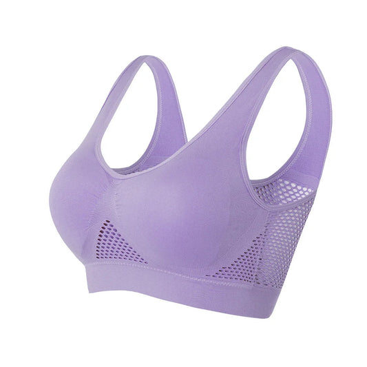 Breathable Sports Bra Top Fitness Women Brassiere Removable Padded Sport Bra Running Gym Seamless Push Up Bras Zen fit plus