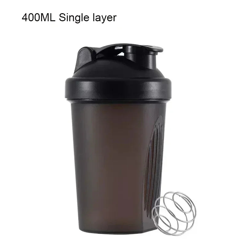 3 Layer Shaker Bottle Protein Mixing Shake Cup Sports Fitness Water Cup 550ml Scaled Plastic Water Bottles with Medicine Box Zen fit plus
