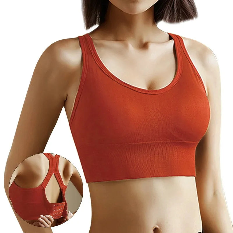 Tank Top Women Gym Women Corset Sports Bra Push Up Crop Top Fitness bra Hollow Breathable Sexy Running Athletic Sportswear Zen fit plus